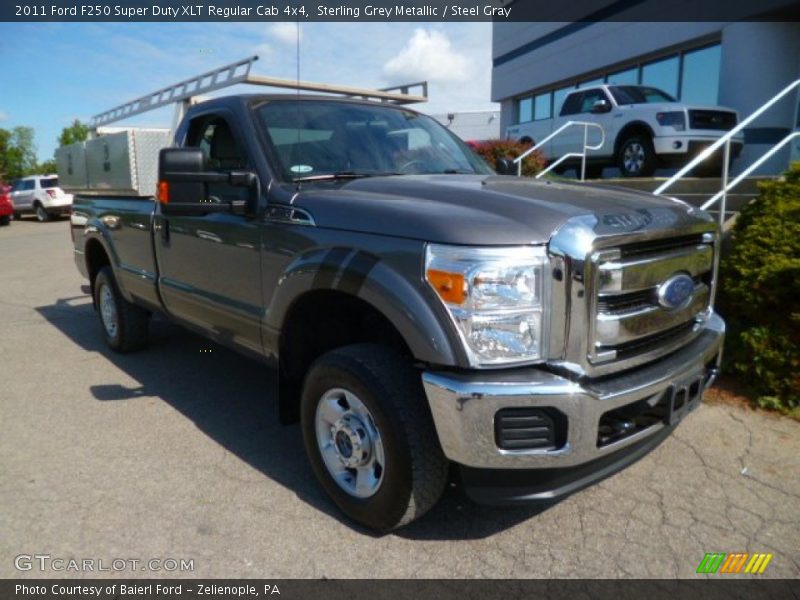 Sterling Grey Metallic / Steel Gray 2011 Ford F250 Super Duty XLT Regular Cab 4x4