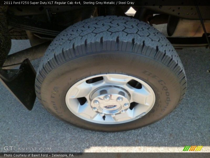 Sterling Grey Metallic / Steel Gray 2011 Ford F250 Super Duty XLT Regular Cab 4x4