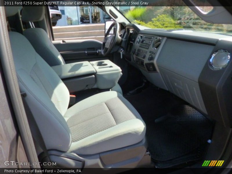 Sterling Grey Metallic / Steel Gray 2011 Ford F250 Super Duty XLT Regular Cab 4x4