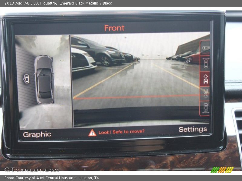 Emerald Black Metallic / Black 2013 Audi A8 L 3.0T quattro