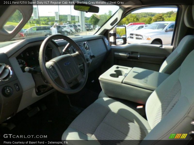 Sterling Grey Metallic / Steel Gray 2011 Ford F250 Super Duty XLT Regular Cab 4x4