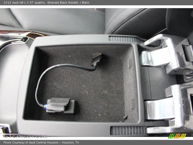 Emerald Black Metallic / Black 2013 Audi A8 L 3.0T quattro