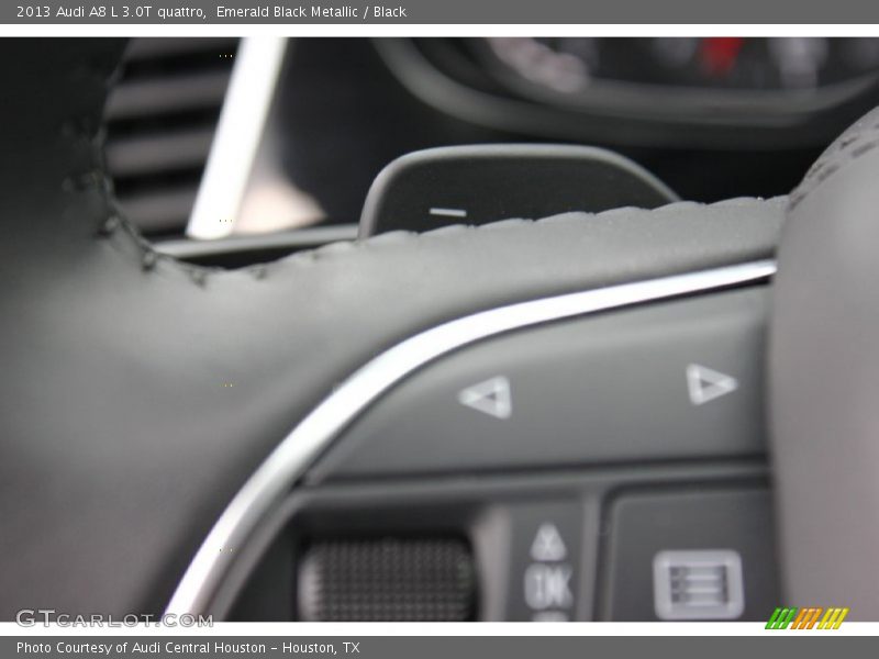 Emerald Black Metallic / Black 2013 Audi A8 L 3.0T quattro