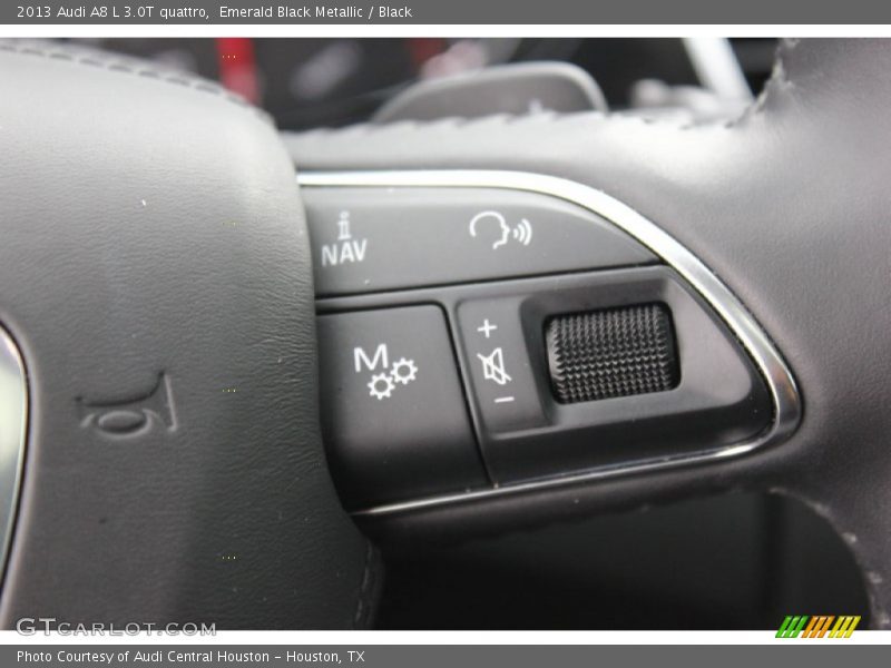 Emerald Black Metallic / Black 2013 Audi A8 L 3.0T quattro