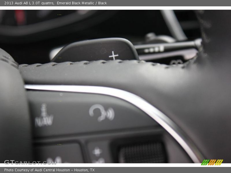 Emerald Black Metallic / Black 2013 Audi A8 L 3.0T quattro