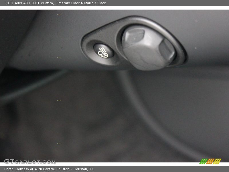 Emerald Black Metallic / Black 2013 Audi A8 L 3.0T quattro