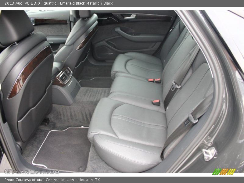 Emerald Black Metallic / Black 2013 Audi A8 L 3.0T quattro