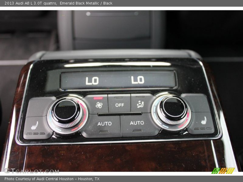 Emerald Black Metallic / Black 2013 Audi A8 L 3.0T quattro