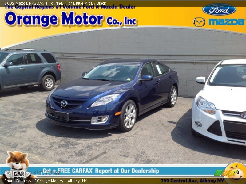 Kona Blue Mica / Black 2009 Mazda MAZDA6 s Touring