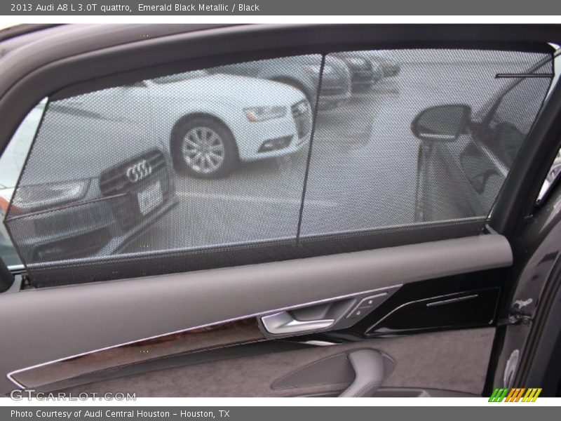 Emerald Black Metallic / Black 2013 Audi A8 L 3.0T quattro