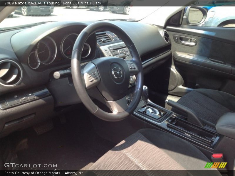 Kona Blue Mica / Black 2009 Mazda MAZDA6 s Touring