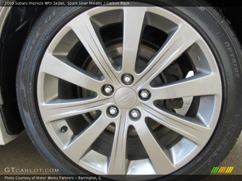 Spark Silver Metallic / Carbon Black 2009 Subaru Impreza WRX Sedan