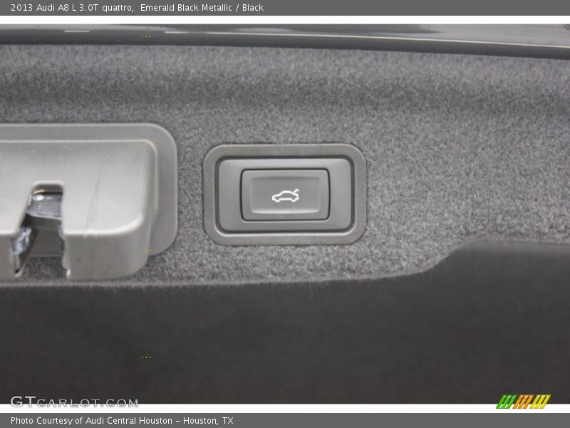 Emerald Black Metallic / Black 2013 Audi A8 L 3.0T quattro