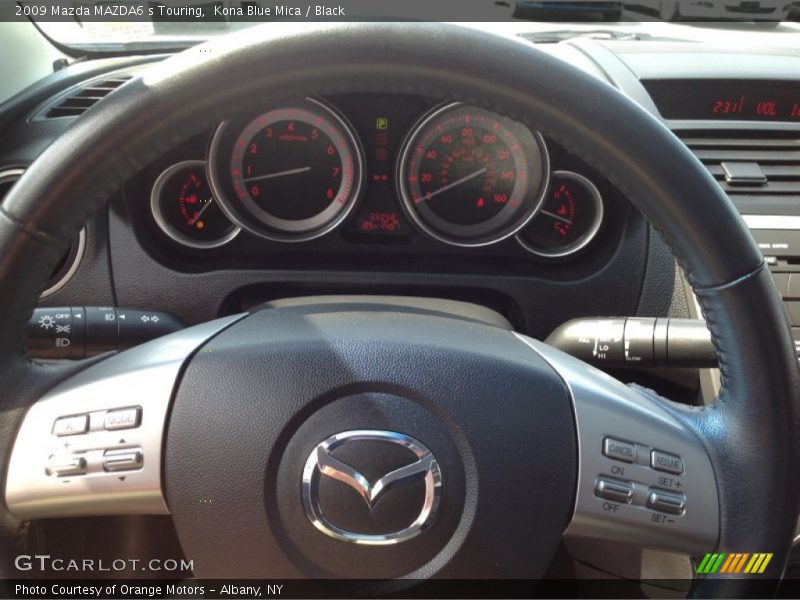 Kona Blue Mica / Black 2009 Mazda MAZDA6 s Touring