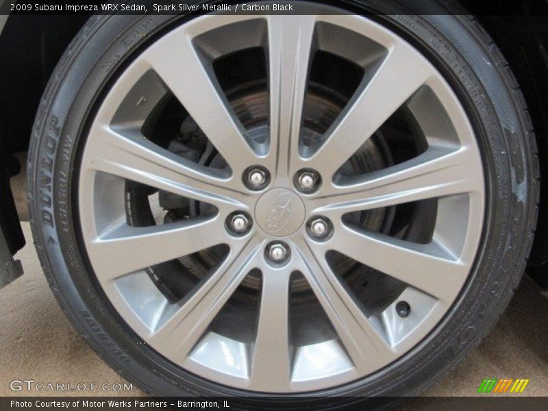 Spark Silver Metallic / Carbon Black 2009 Subaru Impreza WRX Sedan