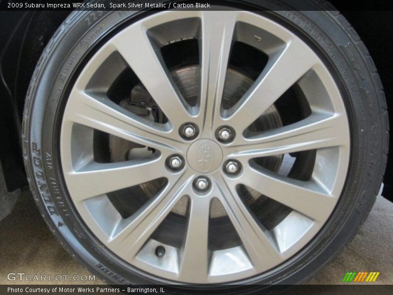 Spark Silver Metallic / Carbon Black 2009 Subaru Impreza WRX Sedan