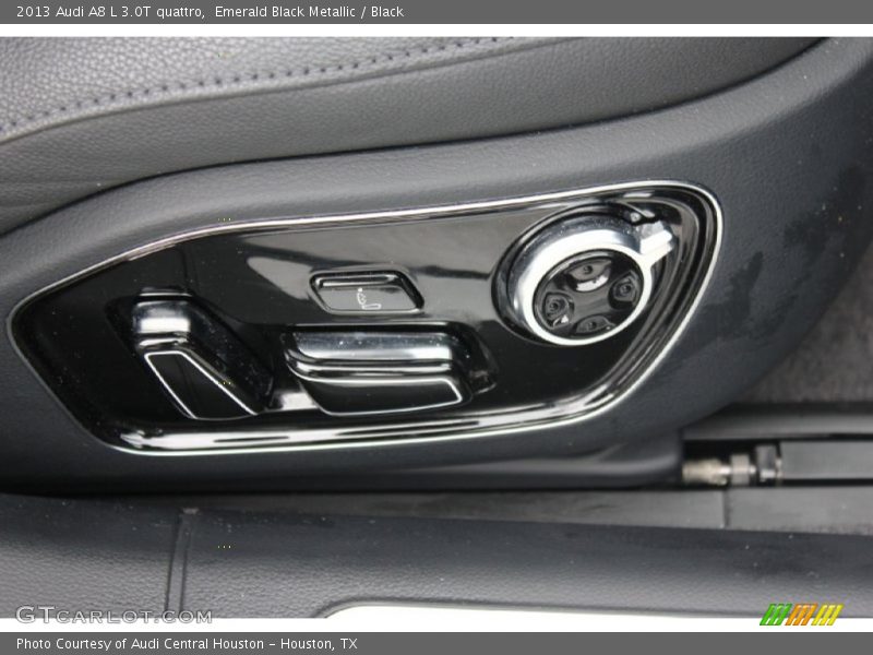 Emerald Black Metallic / Black 2013 Audi A8 L 3.0T quattro