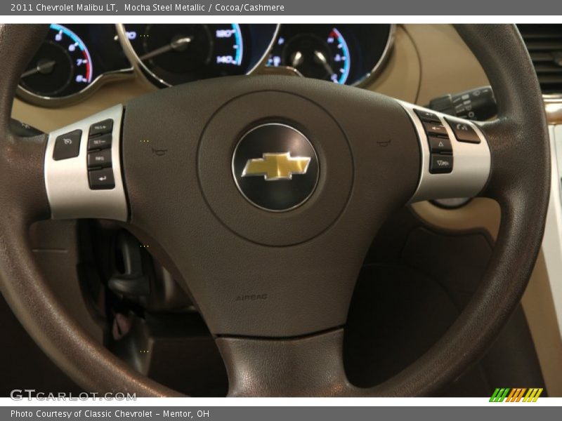 Mocha Steel Metallic / Cocoa/Cashmere 2011 Chevrolet Malibu LT