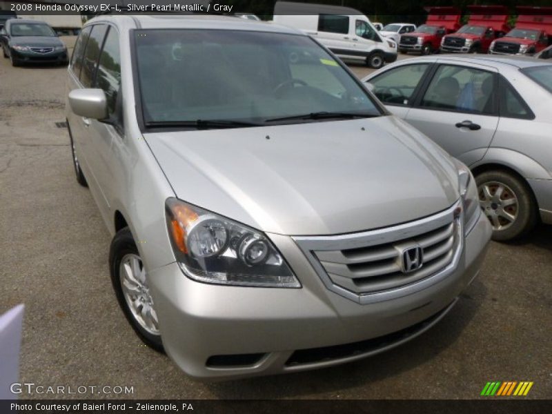 Silver Pearl Metallic / Gray 2008 Honda Odyssey EX-L