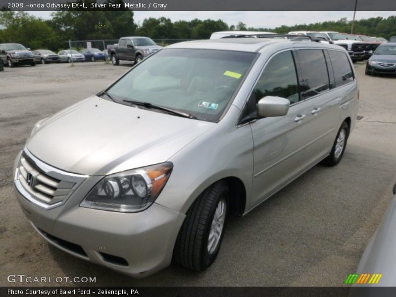 Silver Pearl Metallic / Gray 2008 Honda Odyssey EX-L