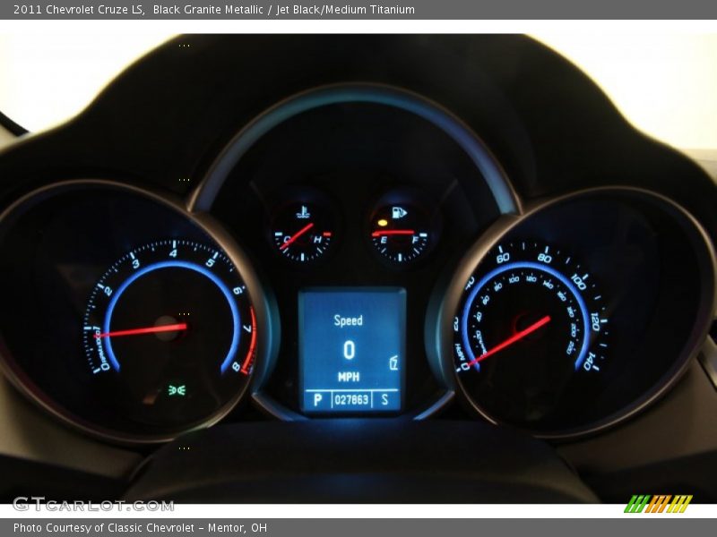 Black Granite Metallic / Jet Black/Medium Titanium 2011 Chevrolet Cruze LS