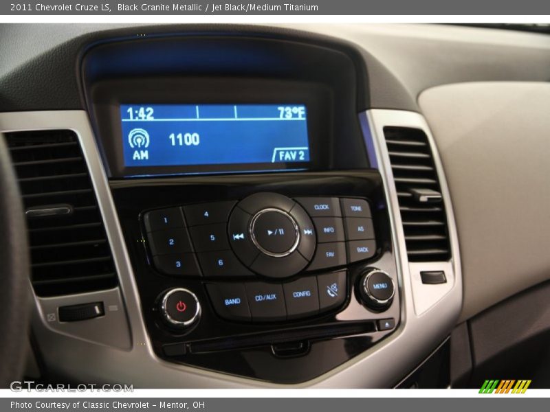 Black Granite Metallic / Jet Black/Medium Titanium 2011 Chevrolet Cruze LS