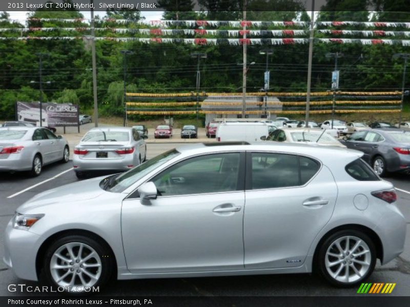 Silver Lining / Black 2013 Lexus CT 200h Hybrid