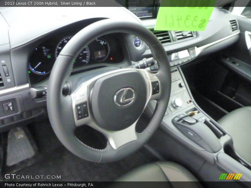 Silver Lining / Black 2013 Lexus CT 200h Hybrid