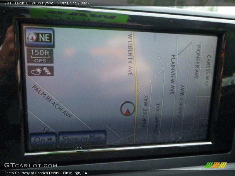 Silver Lining / Black 2013 Lexus CT 200h Hybrid