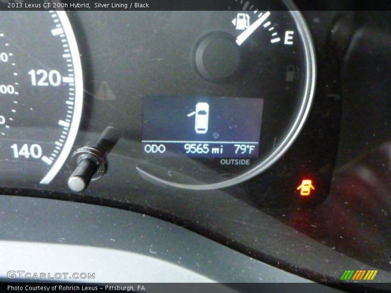 Silver Lining / Black 2013 Lexus CT 200h Hybrid