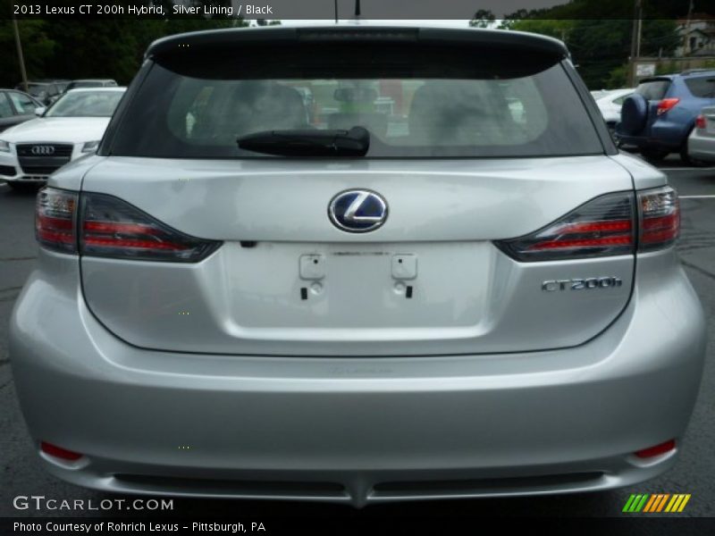 Silver Lining / Black 2013 Lexus CT 200h Hybrid