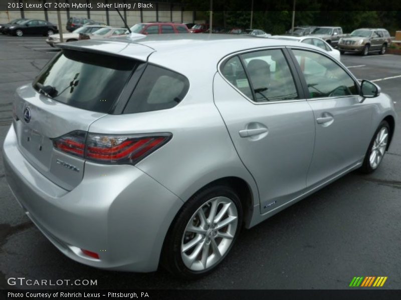 Silver Lining / Black 2013 Lexus CT 200h Hybrid