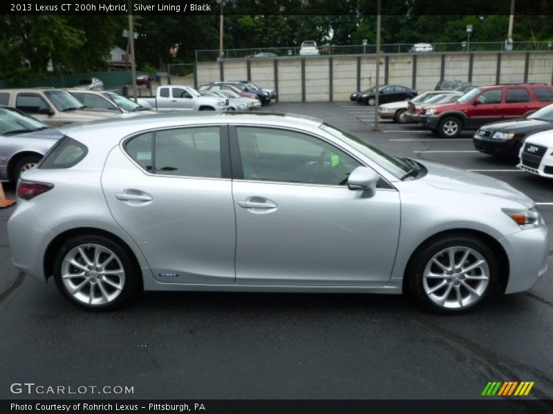Silver Lining / Black 2013 Lexus CT 200h Hybrid