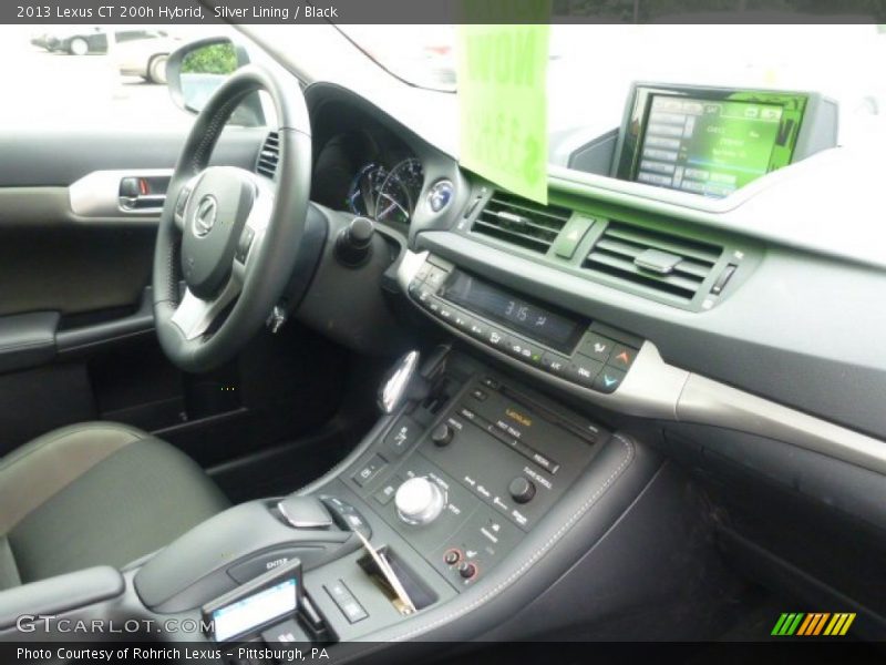 Silver Lining / Black 2013 Lexus CT 200h Hybrid