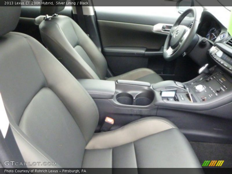 Silver Lining / Black 2013 Lexus CT 200h Hybrid