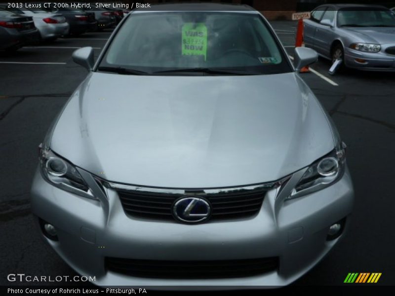 Silver Lining / Black 2013 Lexus CT 200h Hybrid