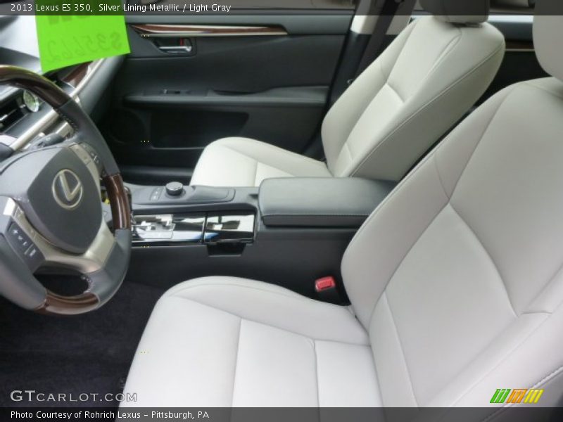 Silver Lining Metallic / Light Gray 2013 Lexus ES 350