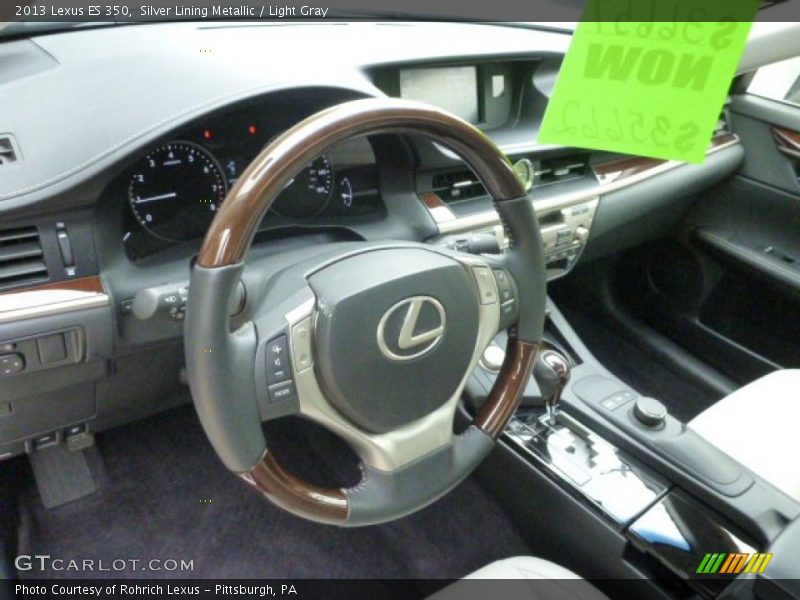 Silver Lining Metallic / Light Gray 2013 Lexus ES 350