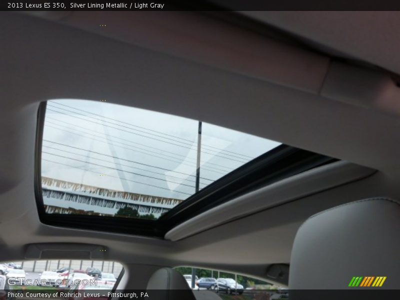Silver Lining Metallic / Light Gray 2013 Lexus ES 350