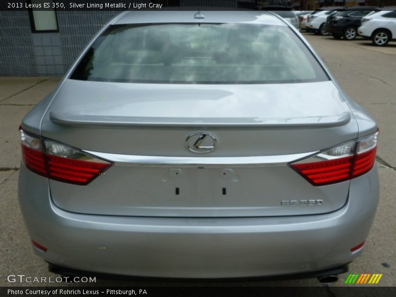 Silver Lining Metallic / Light Gray 2013 Lexus ES 350