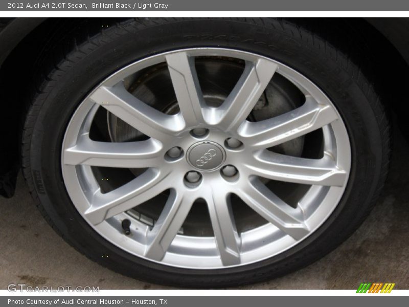 Brilliant Black / Light Gray 2012 Audi A4 2.0T Sedan