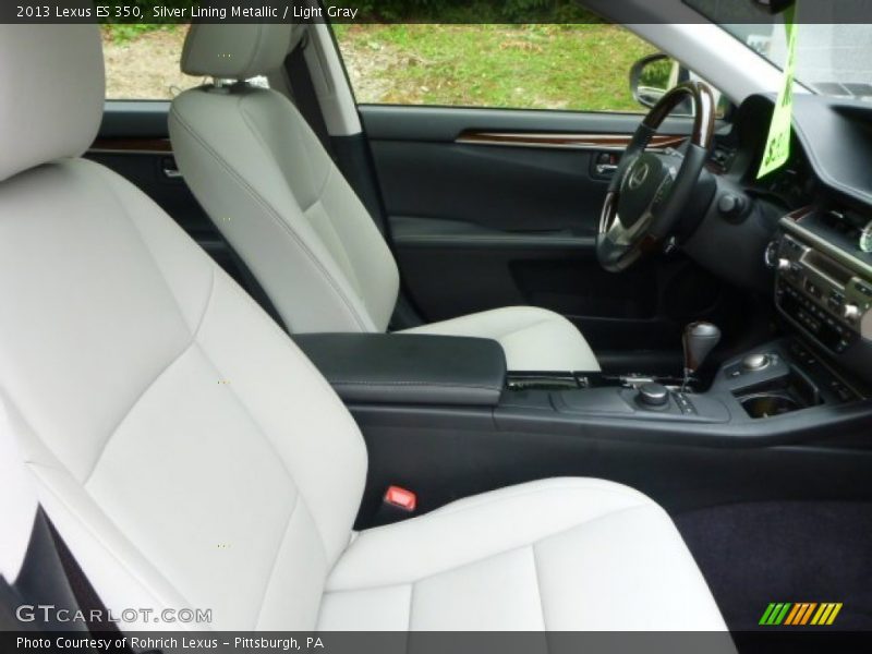 Silver Lining Metallic / Light Gray 2013 Lexus ES 350