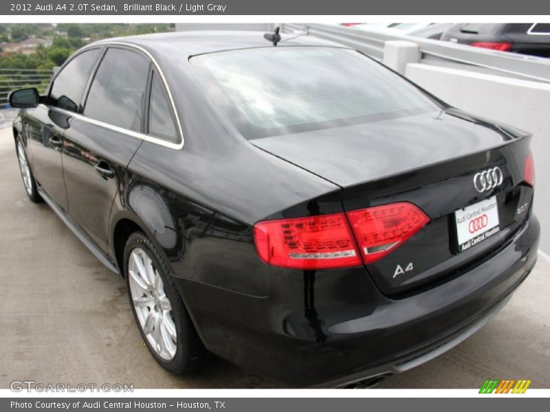 Brilliant Black / Light Gray 2012 Audi A4 2.0T Sedan
