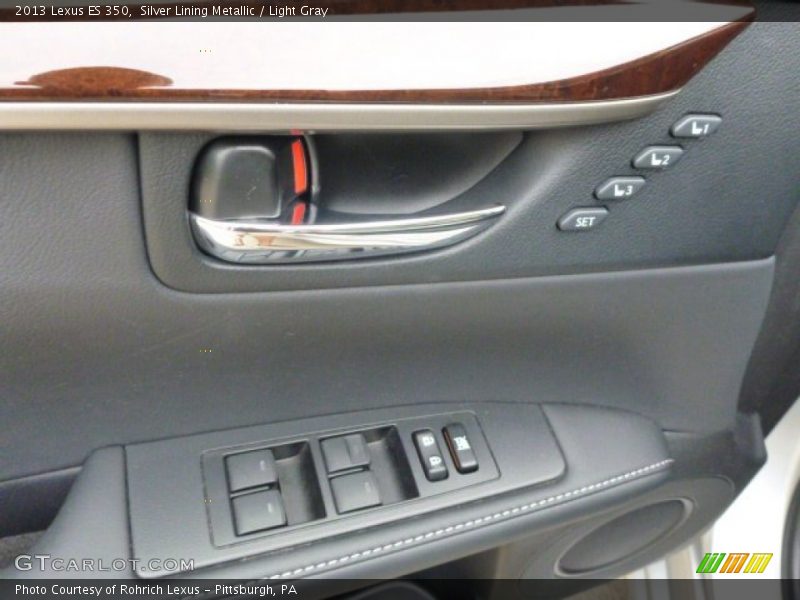 Silver Lining Metallic / Light Gray 2013 Lexus ES 350