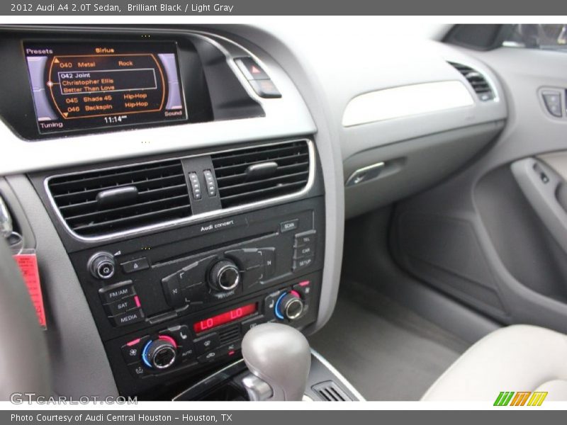 Brilliant Black / Light Gray 2012 Audi A4 2.0T Sedan
