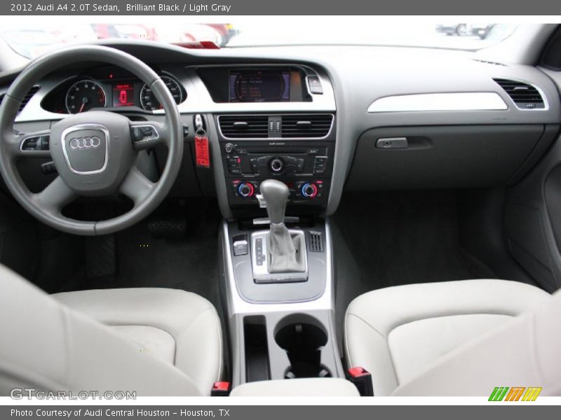 Brilliant Black / Light Gray 2012 Audi A4 2.0T Sedan