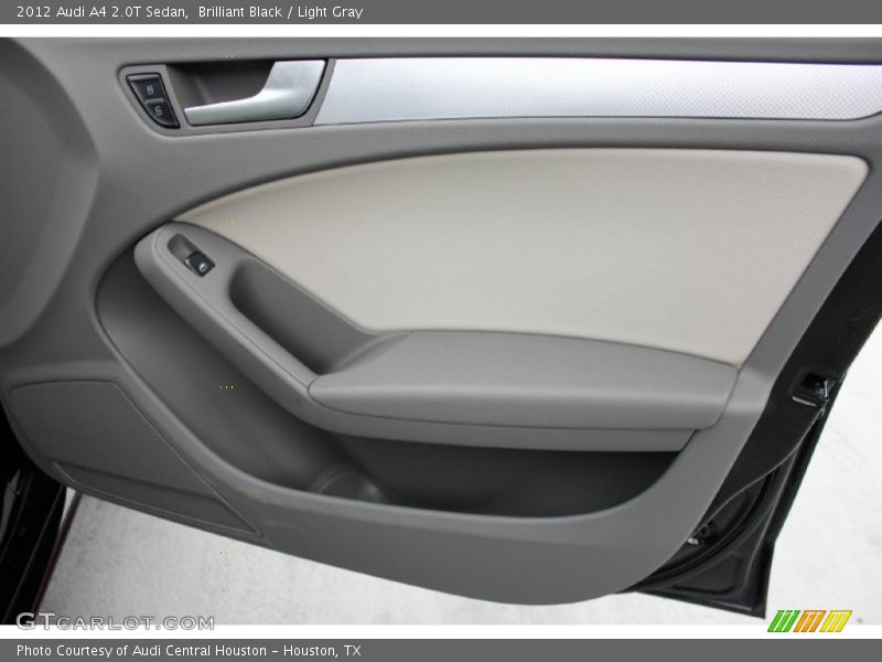 Brilliant Black / Light Gray 2012 Audi A4 2.0T Sedan