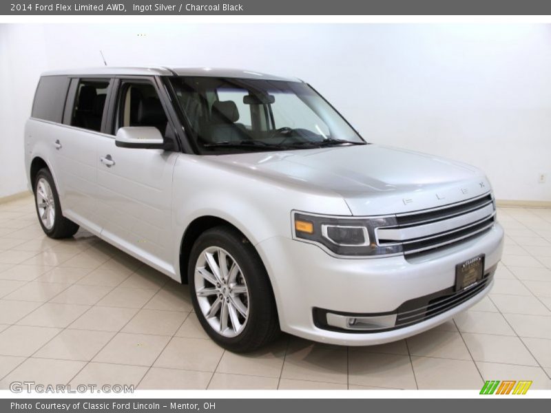 Ingot Silver / Charcoal Black 2014 Ford Flex Limited AWD