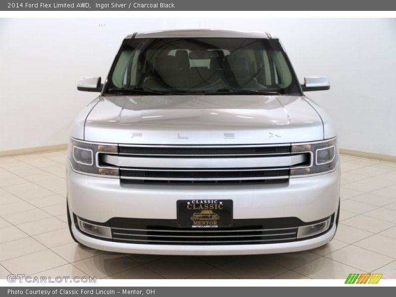 Ingot Silver / Charcoal Black 2014 Ford Flex Limited AWD