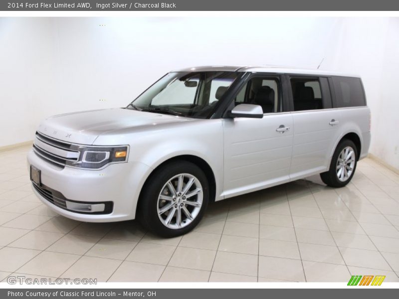 Ingot Silver / Charcoal Black 2014 Ford Flex Limited AWD